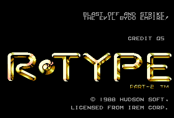 R-Type Part-2 Title Screen